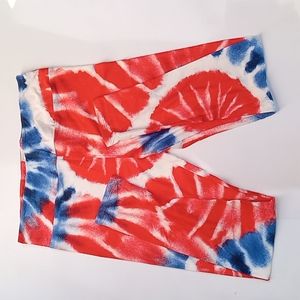 LuLaRoe Leggins 4 of July collection size TC Red White and Blue TY die